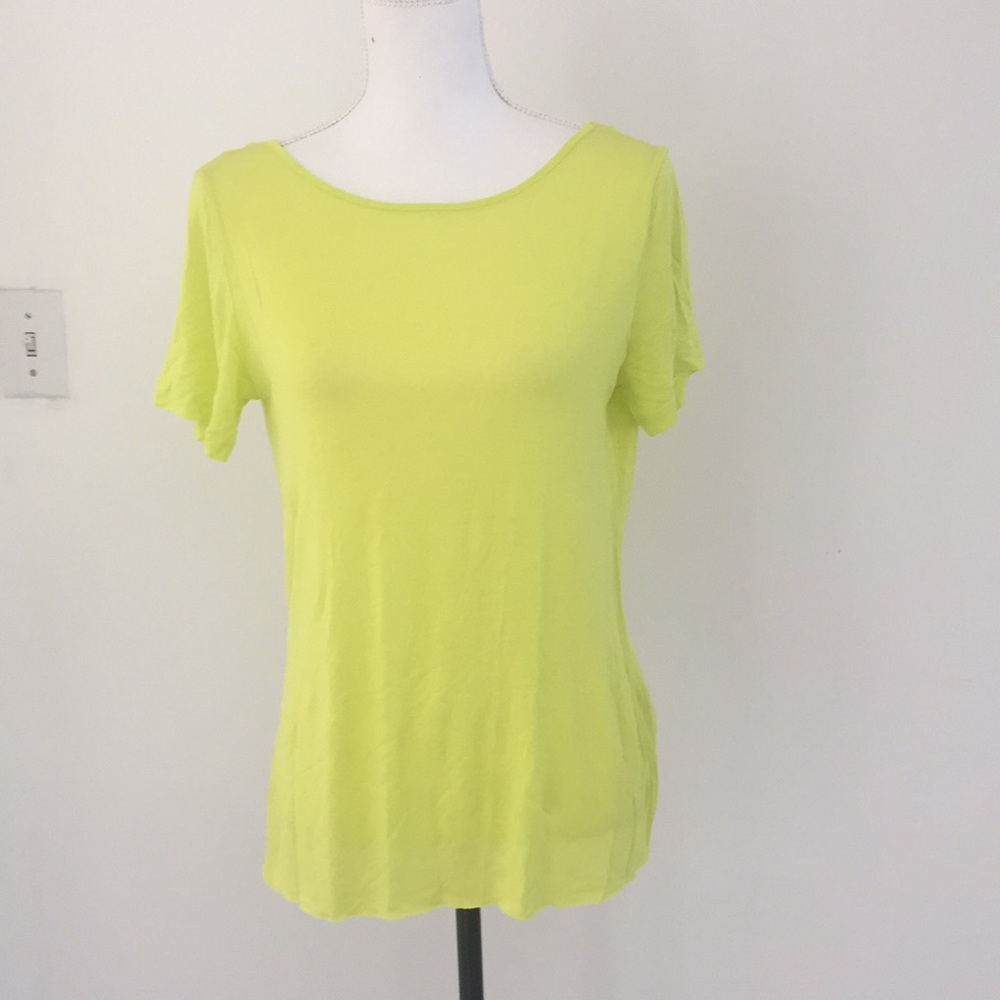 Zara neon open back t shirt medium
